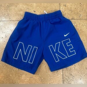 Nike Boys Royal Blue Logo Athletic Shorts